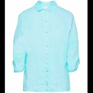 Brand New 120% Lino Women's Button-Down Long-Sleeve Shirt